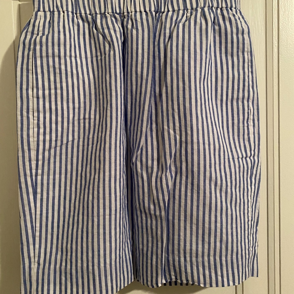 J. Crew - Pull On Stripe Linen & Cotton Skirt - NWOT - Sz S - Picture 2 of 9